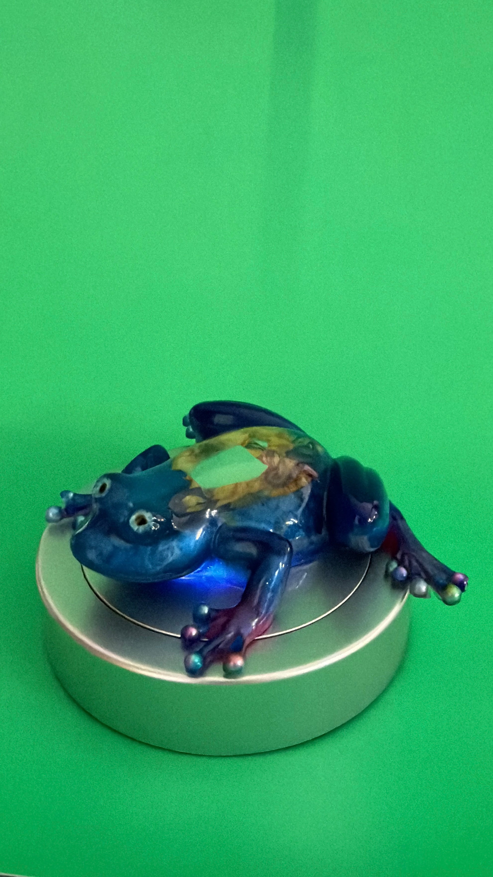 Ocean Dream Resin Frog Sculpture