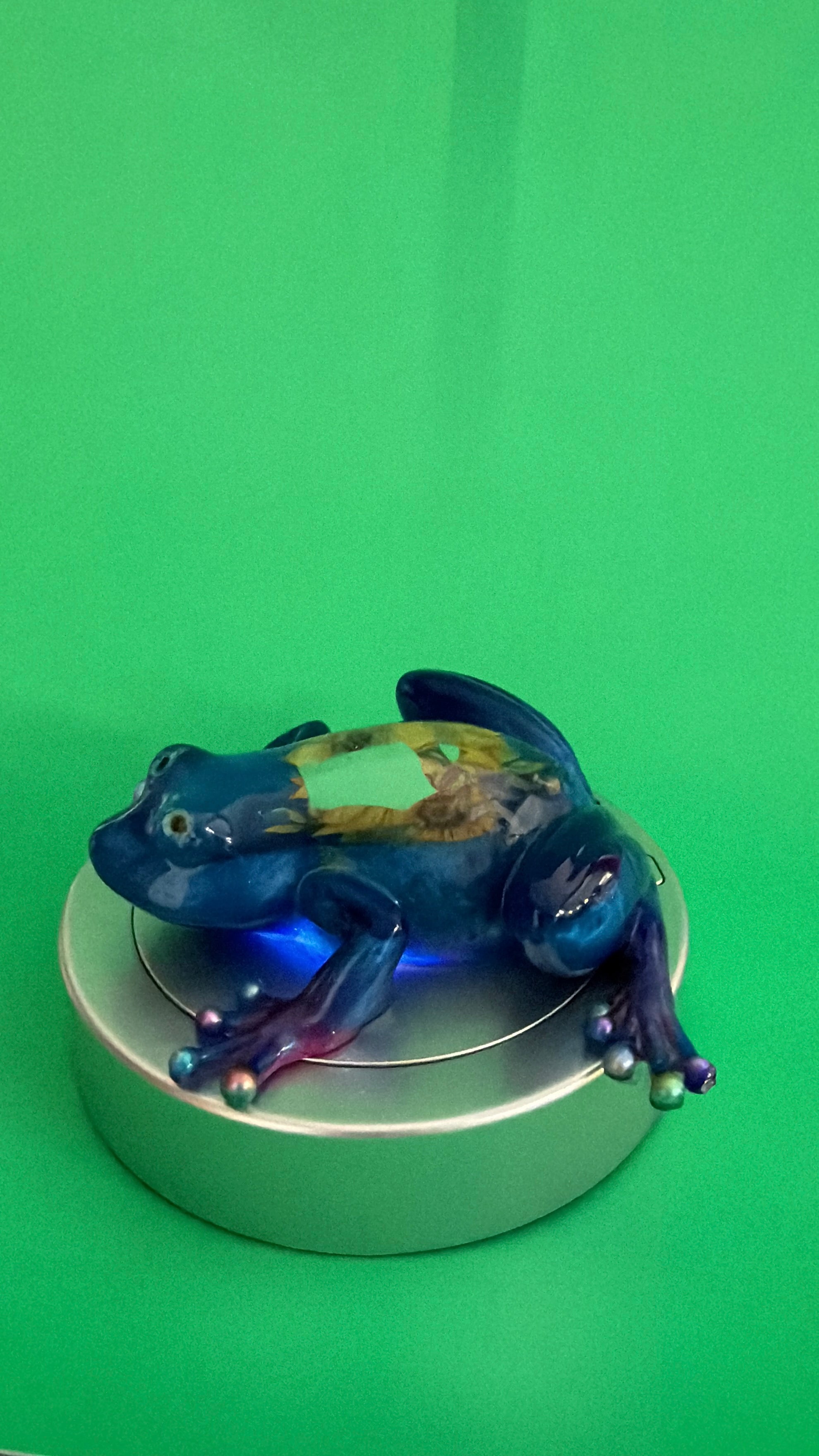 Ocean Dream Resin Frog Sculpture
