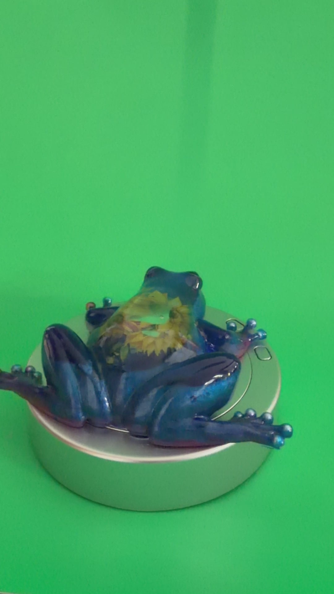 Ocean Dream Resin Frog Sculpture